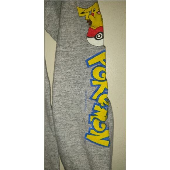 VTG Pokemon MEWTWO Long Sleeve Gray T Shirt Kids L FIRST MOVIE 1999 Nintendo - Picture 4 of 14